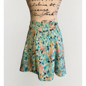 Decree Blue Skater Skirt